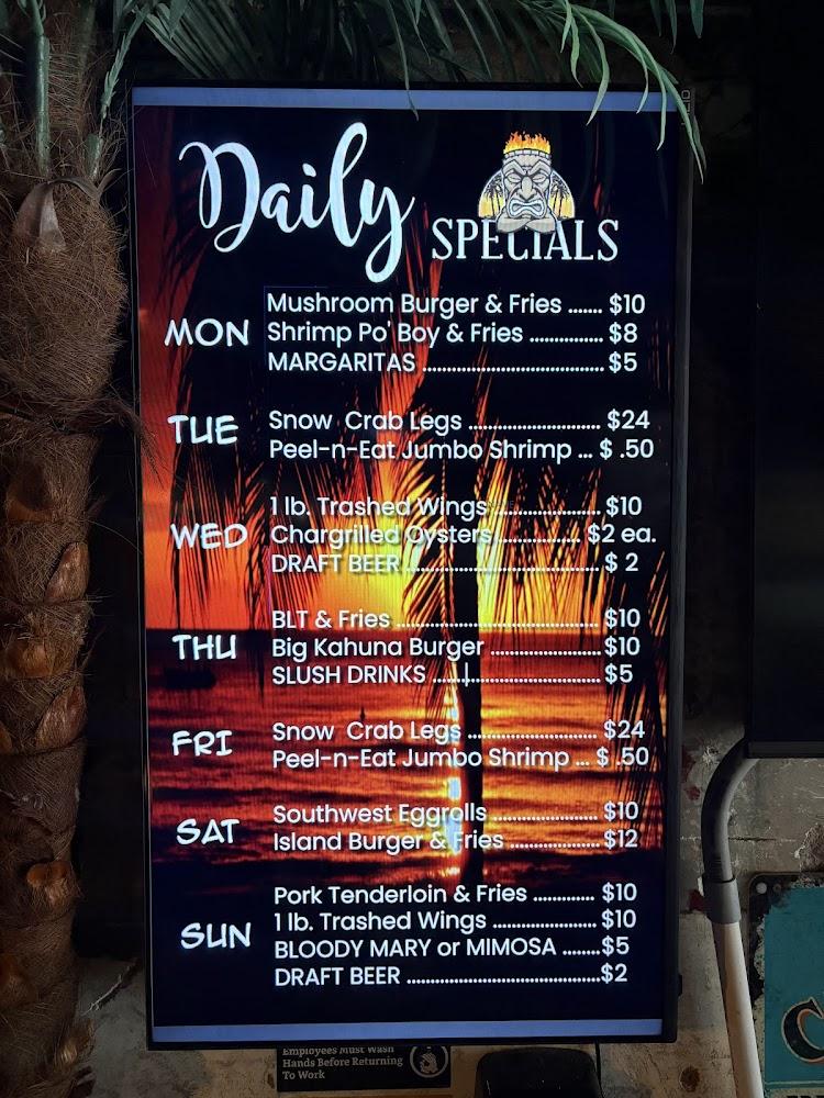 Kokomo Joe's Tiki Bar & Grill Menu image 3
